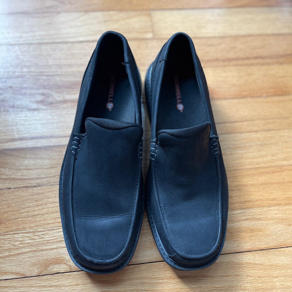 Merrell Black Slip On Loafers Work Shoes Comfort Walking Men’s 10 EU 44